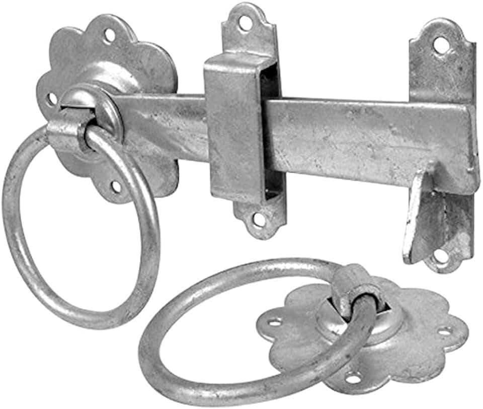 Merriway BH01808 150 mm Torriegelring, Verzinkt / Weiß