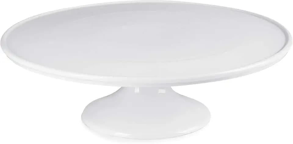 Sweese Porcelain Cake Stand 12-Inch, Round Dessert Display, Elegant White Cupcake Holder for Celebrations, Weddings, Parties – Versatile Serving Platter Premium