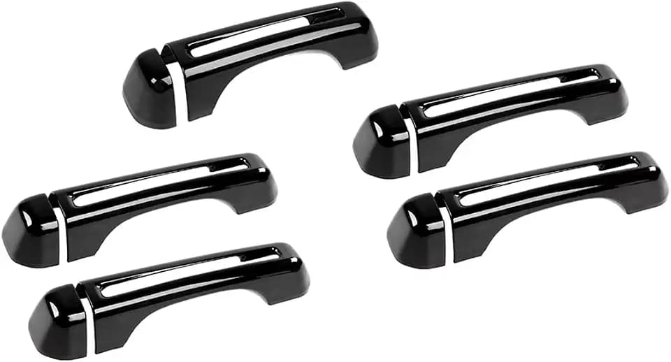 for Jeep JL Tailgate Door Handle Cover Trim Fit for Jeep Wrangler JL JLU 2018 up 4DR Black Exterior Accessories 5pcs