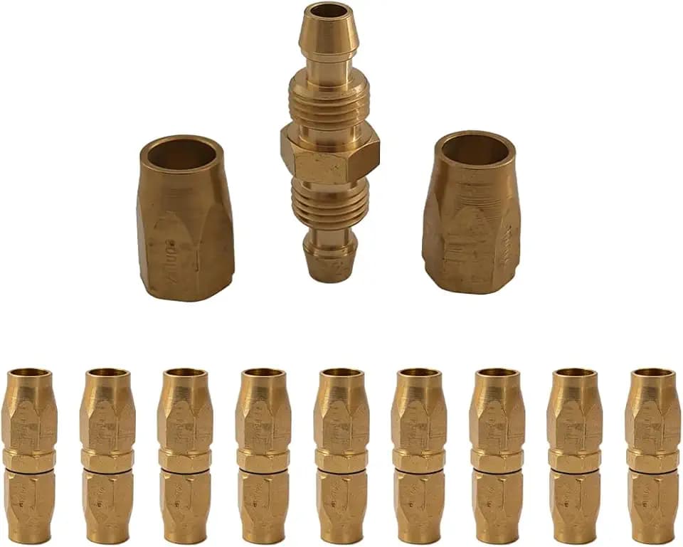 Zeluga 22-156 10 Pc. 1/4in. Brass Hose Splicer