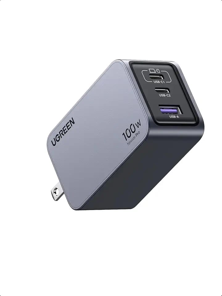 UGREEN Nexode Pro 100W GaN USB C Charger, 3-Port Fast Wall Charger