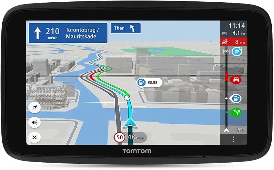 Tomtom Navigationsgerät GO Discover (5 Zoll, Stauvermeidung Dank Tomtom Traffic, Karten-Updates Welt, schnelle Updates via WiFi, Verfügbarkeit von Parkplätzen, Kraftstoffpreise)