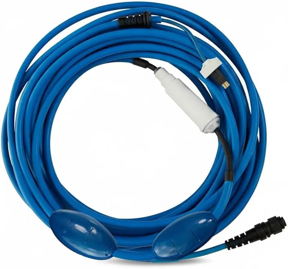 Gearwiz 99958821 60ft Blue Cable Only Compatible with Dolphin Pool Robot Nautilus CC Plus WiFi, Includes 2 Big Floats and Swivel for Tangle-Free Operation, Pool Robot Cable 99958821-3 Pin