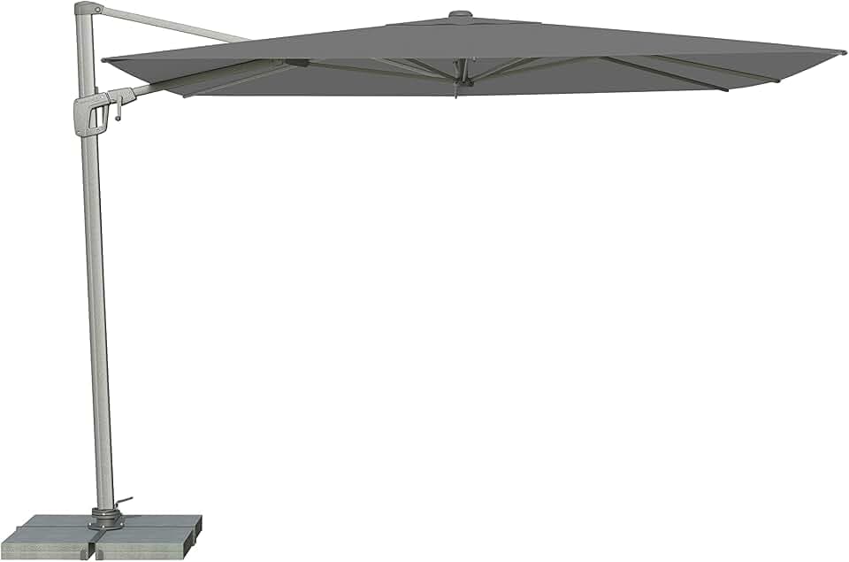 Suncomfort by Glatz Sonnenschirm Sunflex, stone grey, 300 x 300 cm quadratisch, Gestell Aluminium, Bespannung Polyester, 28 kg