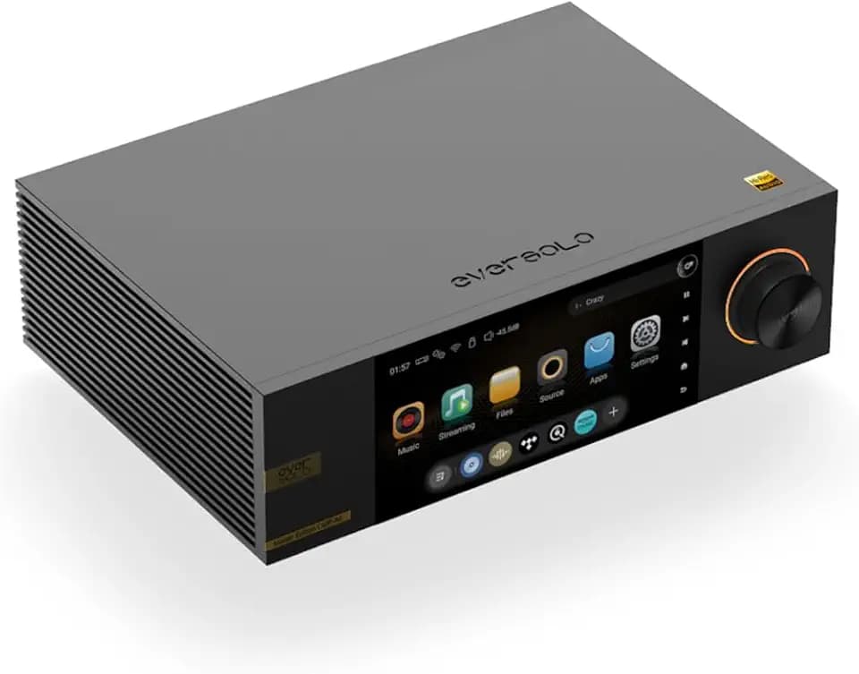 Eversolo DMP-A6 Master Gen 2-Black, Hi-Fi Music Streamer, Wireles Audio Player, Digital Music Streamer, DAC, Music Service&Streaming, DSD512, EOS Audio Engine,PCM768kHz/32Bit EVC Engine, Exclusive App