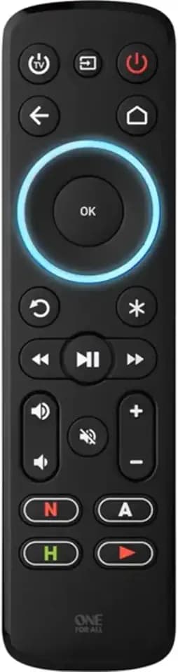 One for All URC7935 Streamer Remote, 3 Devices, Learning, Backlit Key Set