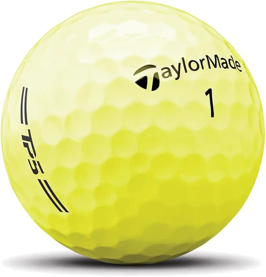 TaylorMade TP5 Golf Balls (Hi-Vis Yellow, 3pk) 1 Sleeve 2026