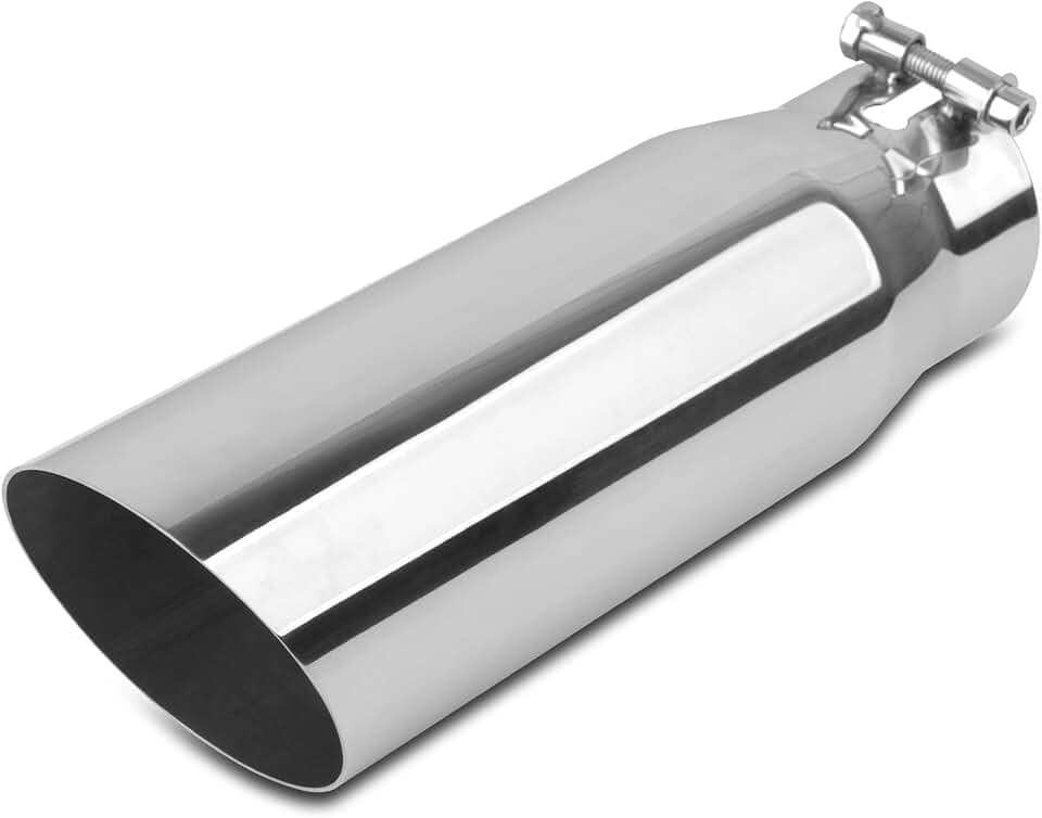 Vurkcy 2.75 inch Inlet Exhaust Tip, 3.5" Outlet 12" Overall Length