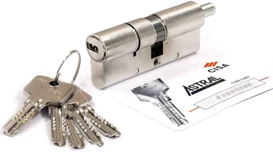 Cisa Astral 1.0 a312.26.0.1200.c5 – Zylinder Türknauf 30 x 35 vernickelt