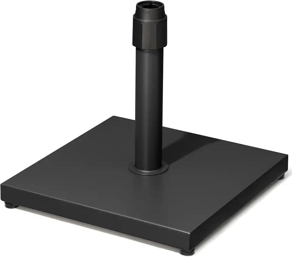 45lbs Patio Umbrella Base, Heavy Duty Stand Outdoor, Black