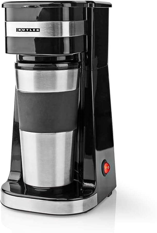 Butler Filterkaffeemaschine Einzelportion - 750 W Coffee Machine - Schwarz