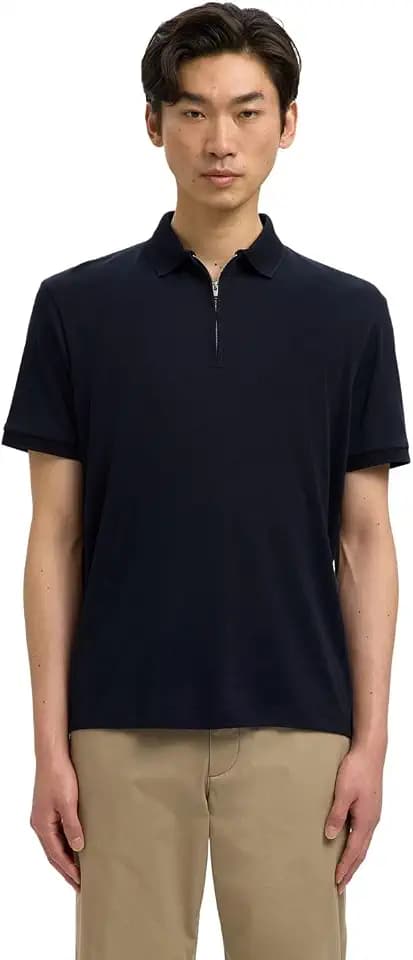 Selected Homme Male Polohemd aus Strick Zipper