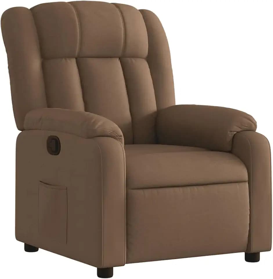 vidaXL Relaxsessel Braun Stoff