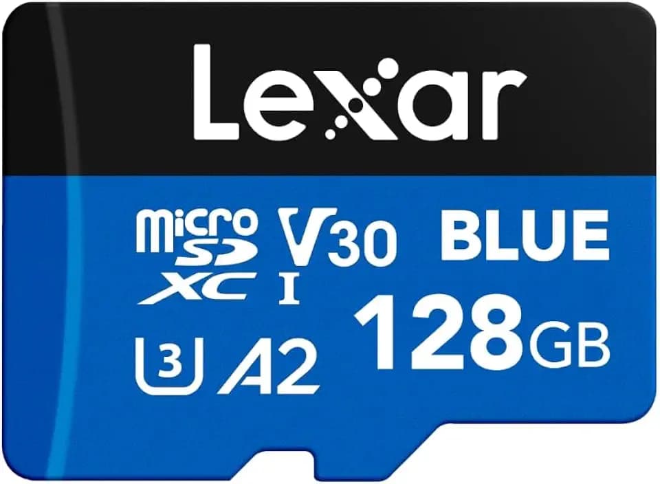 Lexar 128GB Blue Micro SD Card Up to 160MB/s microSDXC UHS-I Memory Card