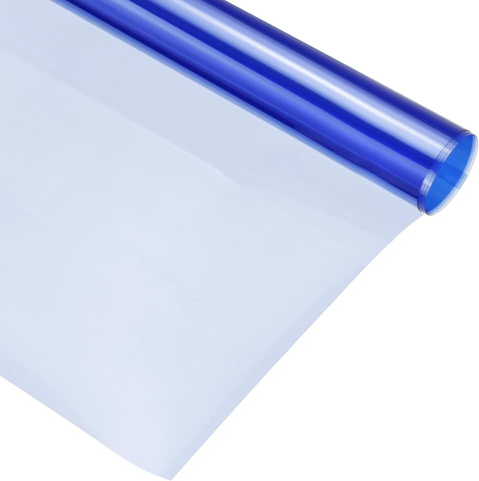 MECCANIXITY Lighting Gel Filter 15.7x19.7 Inch Blue 82C Color Correction Sheet for Photo Studio Red Head Light, Pack of 2