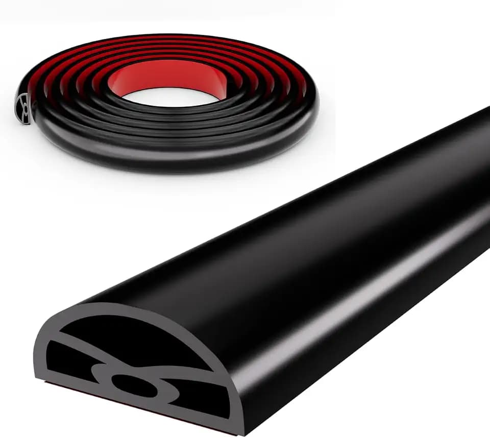 39” Black Shower Threshold Water Dam Stopper for Dry Wet Separation