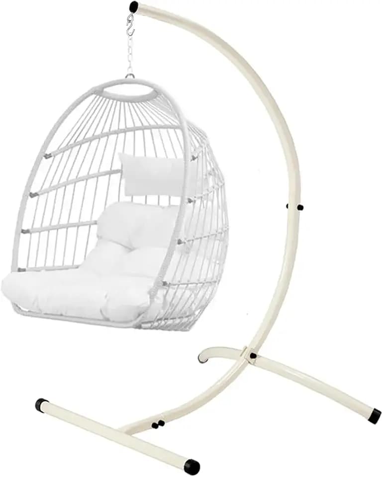 Goutime Hammock Chair Stand Only,Hanging Swing Egg Chair Frame Holder