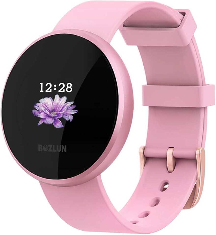 Smartwatch für Männer und Frauen, mit Fitness-Tracker, Pulsuhr mit Farbbildschirm, IP68-wasserdicht, Auto-Wake-Bildschirm