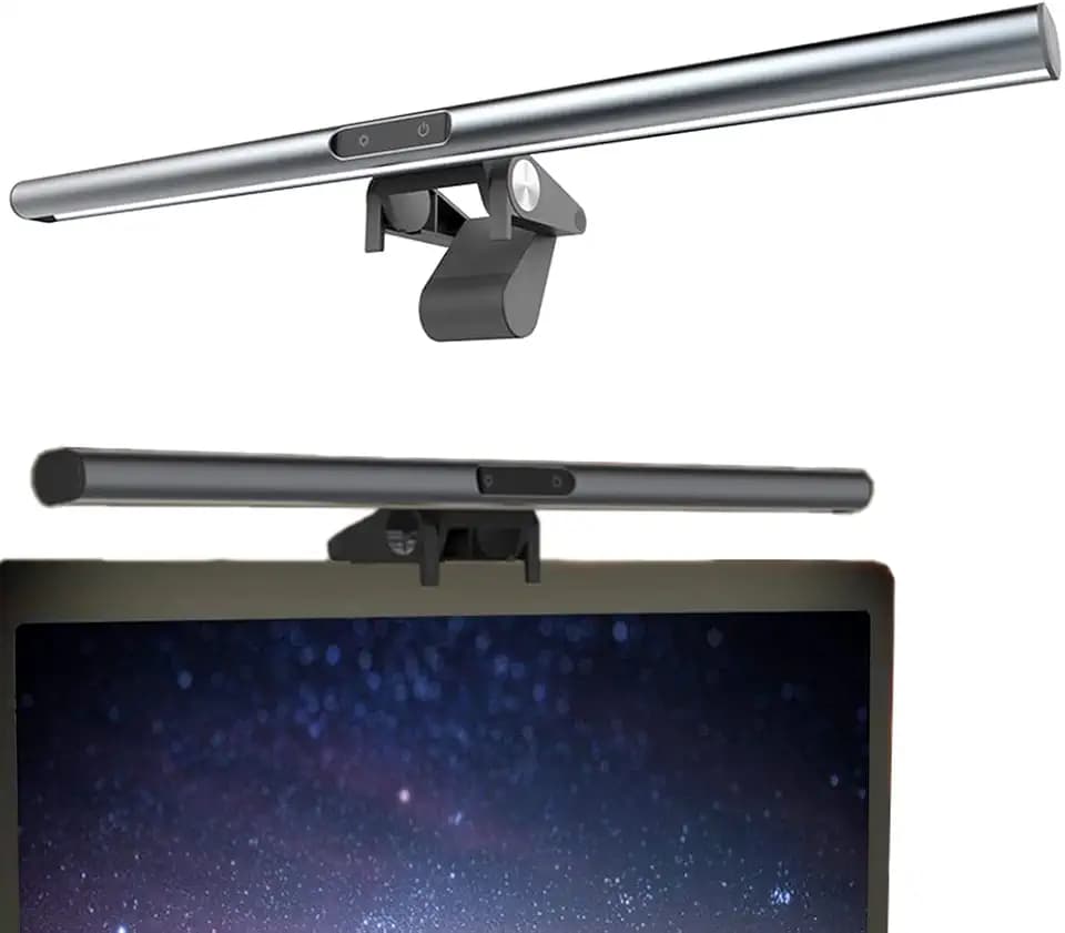 XINBAOHONG Monitor Lampe mit Hintergrundbeleuchtung Fernbedienung 40cm Monitor Light Bar Augenschutz USB Bildschirmlampe PC Bürolampe dimmbar LED Schreibtischlampe Home Office Computer EnergieklasseF