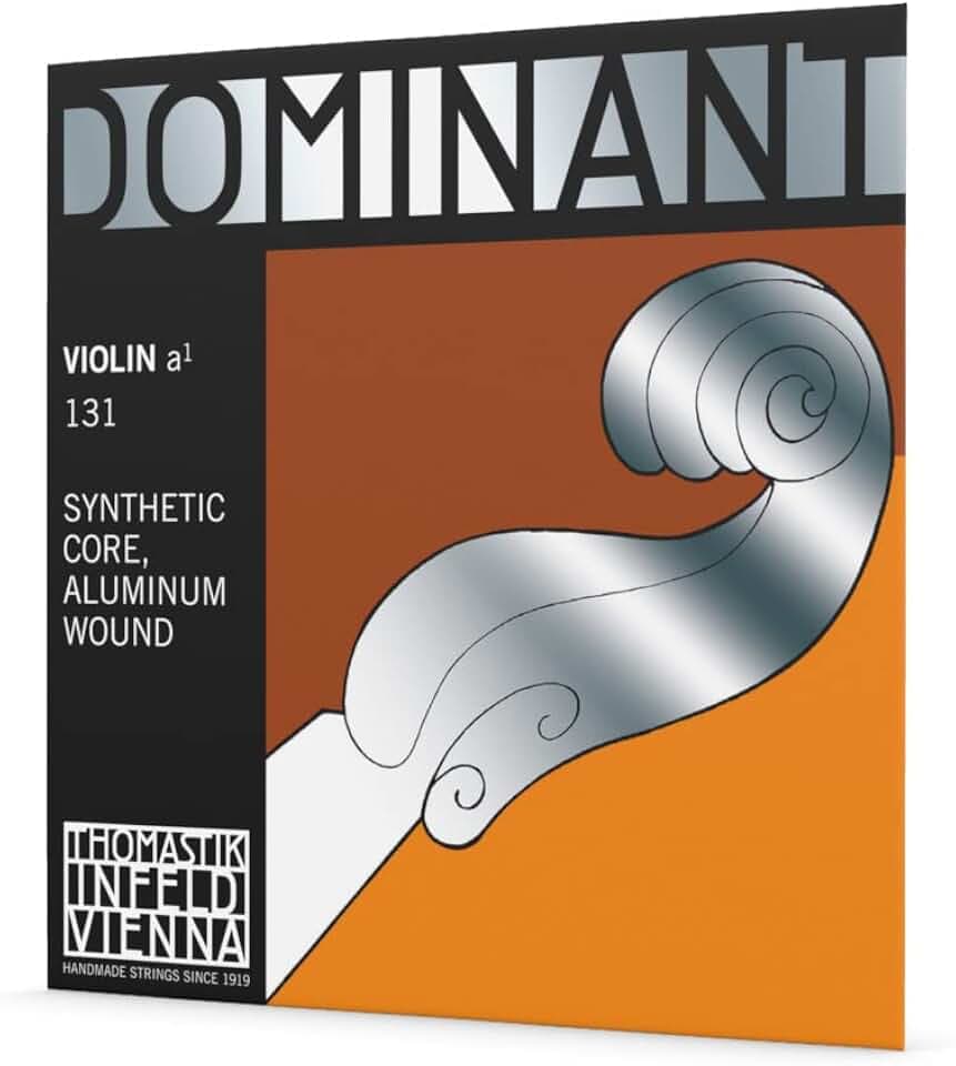 Thomastik-Infeld Dominant Violinsaite A 4/4 – Einzelsaite (131), synthetischer Kern, Aluminium umsponnen, mittlere Spannung