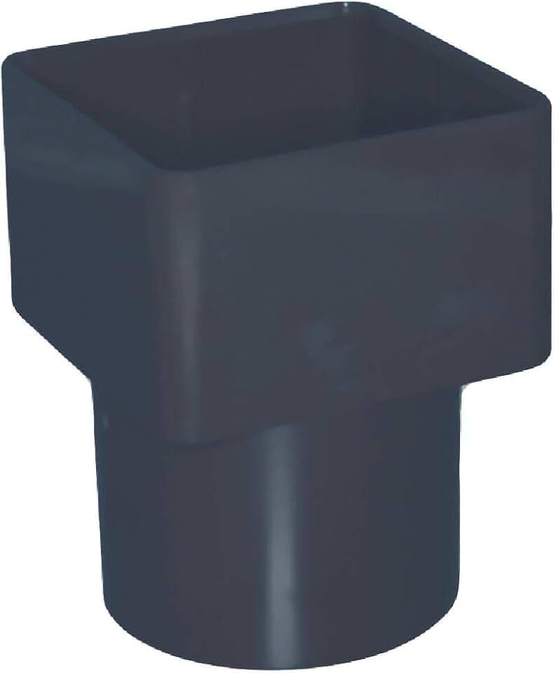 Downpipe Adapter Steckverbinder quadratisch auf rund anthrazit grau Freeflow Systems