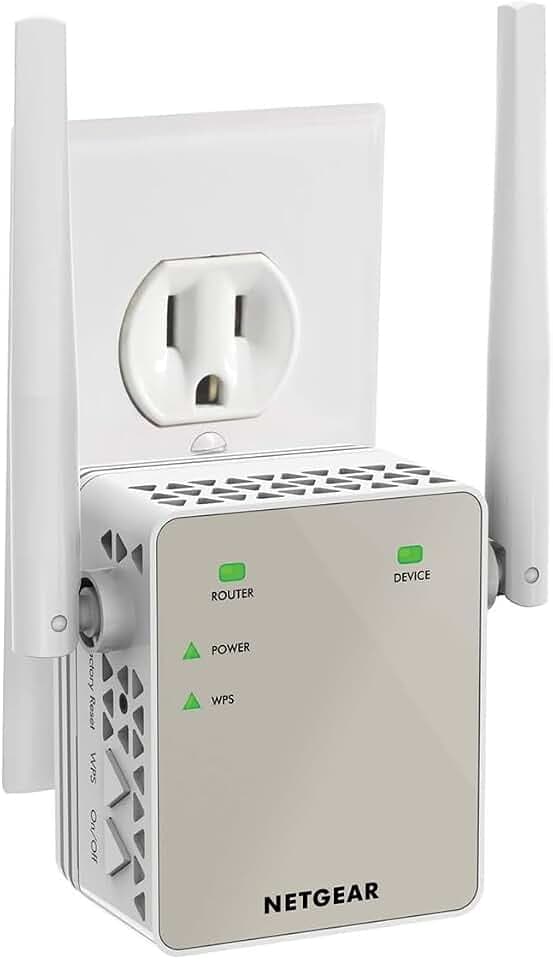 NETGEAR WiFi Extender EX6120, up to 1,500 sq ft, 1.2 Gbps
