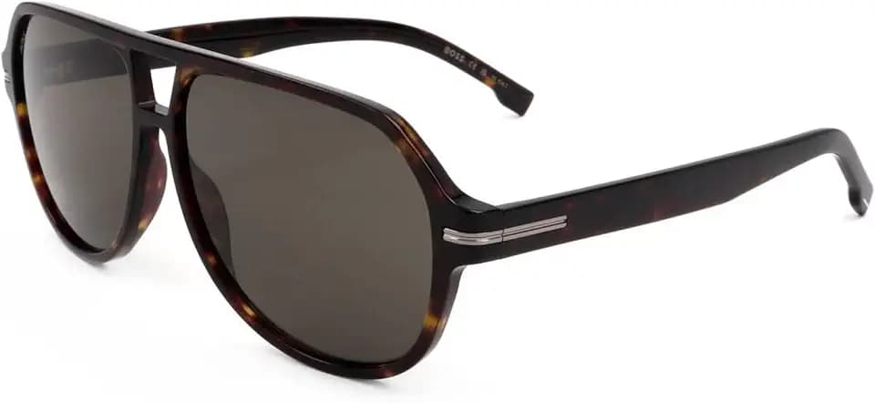 HUGO BOSS Unisex Sunglasses, 086/Ir Havana, 59
