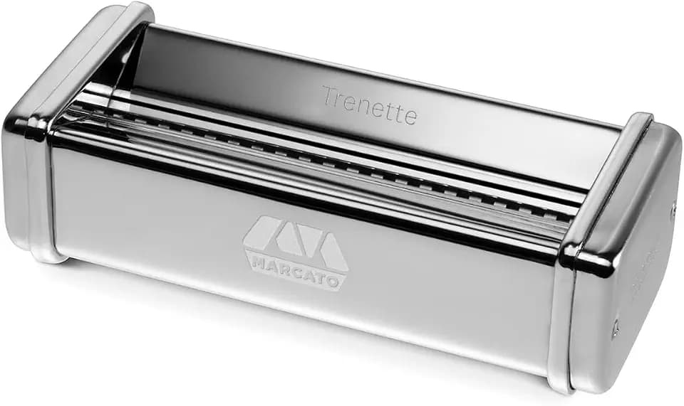 Marcato Trenette Attachment for Pasta Fresca Machine – Narrow Flat Pasta Cutter, Chrome Steel Construction, Made in Italy