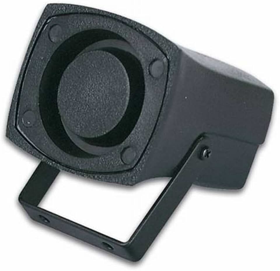VELLEMAN - SV/PS1 Mini-Piezo-Sirene (schwarz, auf Putz/Decke, 1,5 – 3,5 Hz, 40 x 45 x 60 mm, Piezo, 6 – 14 V DC/200mA) 613007