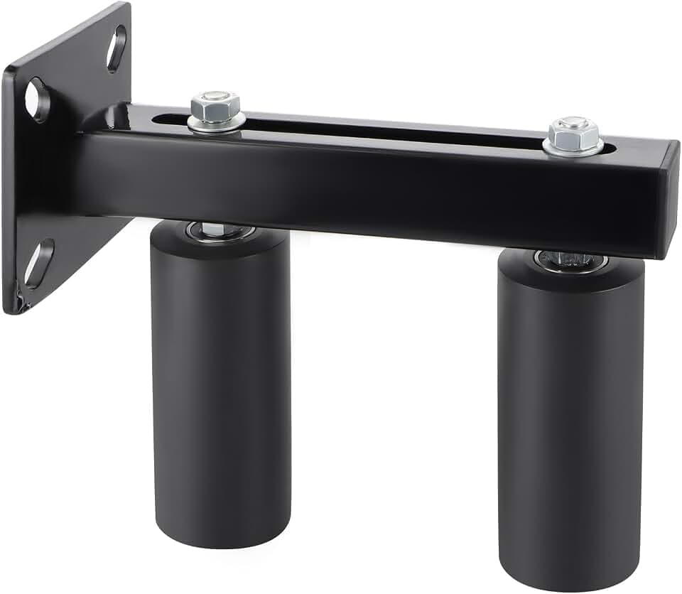 Skelang Slide Gate Guide Roller, 6" UHMW Hard Nylon Guider, Adjustable Sliding Gate Support Assembly for Preventing the Gate from Falling