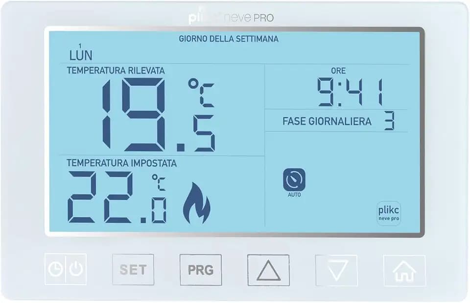 Plikc - Digitales Wochenthermostat - Schnee (Schnee PRO)