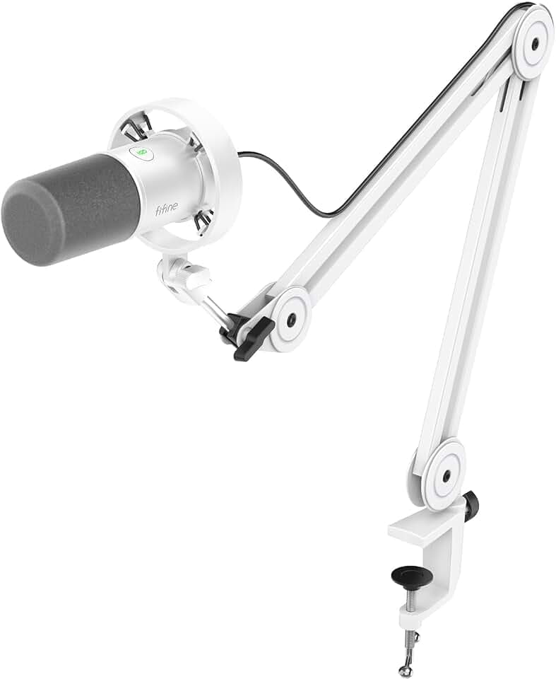FIFINE AmpliTank K688TW Podcast XLR/USB Microphone Kit, Dynamic Vocal Mic