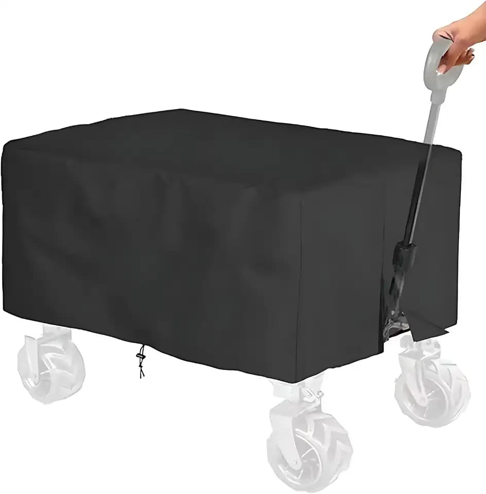 1 STK Black Handwagen Abdeckung, für Camping, Schwarz