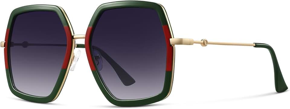 WOWSUN Oversized Big Fashion Sunglasses For Women Irregular Fashion Shades