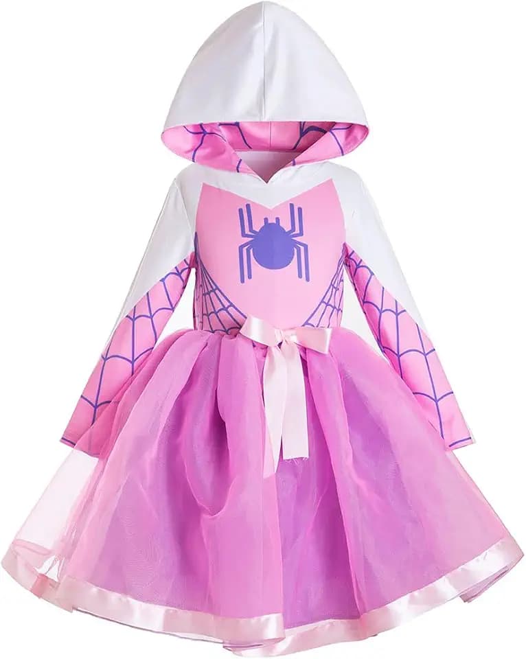 Girls Scary Crochet Tutu dress Spider Witch Halloween Dress Cobweb Birthday Outfits