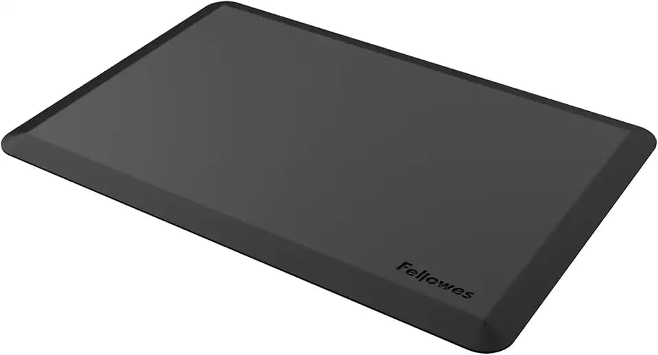 Fellowes Anti-Ermüdungsmatte für Steharbeitsplätze, ergonomisch, für Büro und Home Office Schwarz