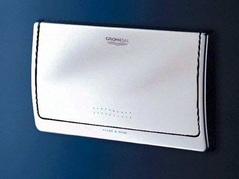 GROHE Classic, Abdeckplatte WC (Betätigungsplatte 33cm x 19cm, Drückerplatte mit langlebiger Oberfläche), alpinweiß, 37053SH0