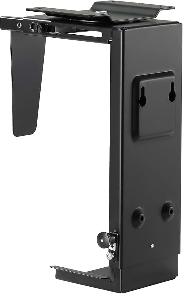 Pholiten Under Desk CPU Mount, 3.94 to 11.61" Wide, Max Load 44Lbs