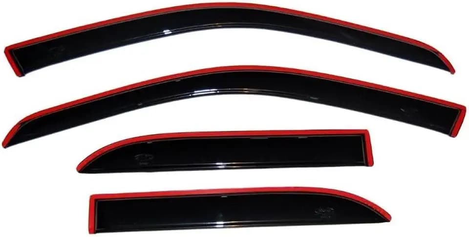 Auto Ventshade [AVS] Outside Mount Rain Guards for 2015-2026 Ford F-150 SuperCab (Will NOT Fit SuperCrew Cab), 2017-2026 Raptor, F-250, F-350 SD, SuperCab | Window Vent Visors, 4 pcs. - Smoke | 94974