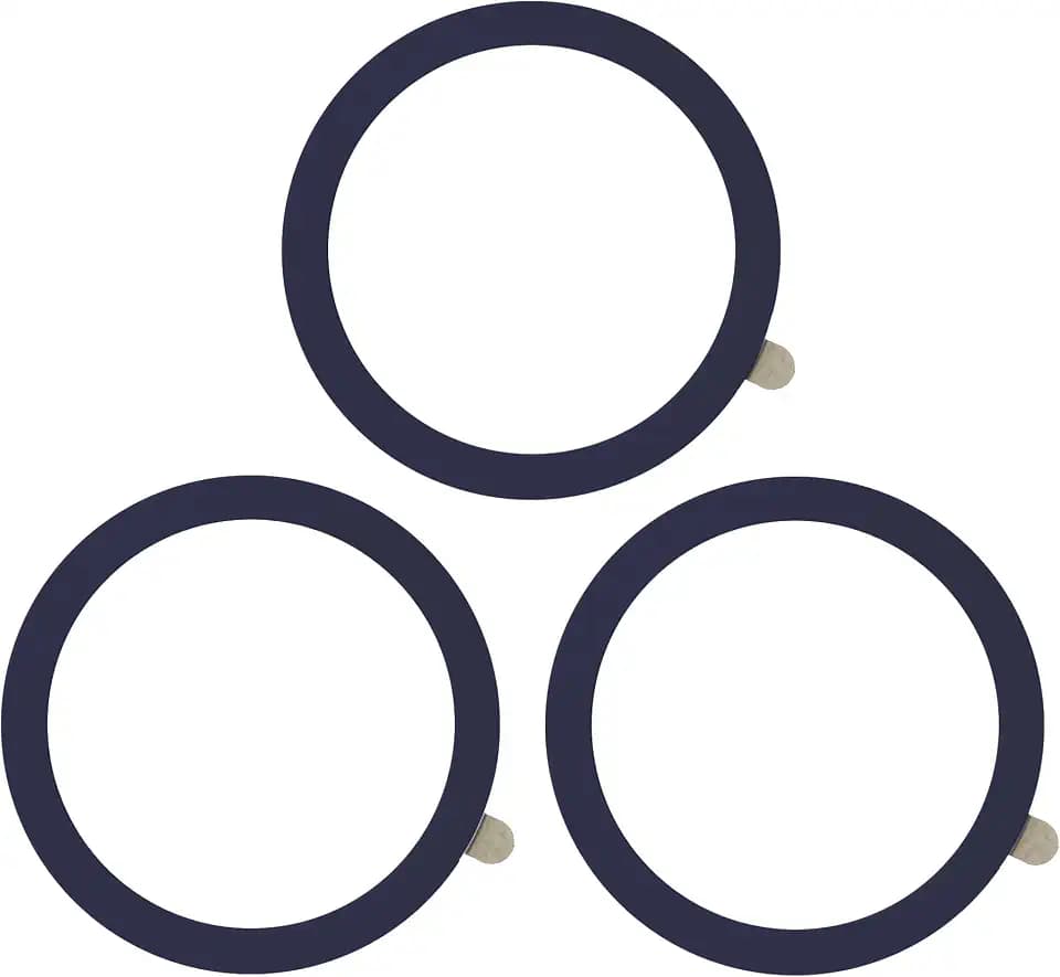 TENOC Universal Metal Ring Sticker, 3Pcs, Navy Blue