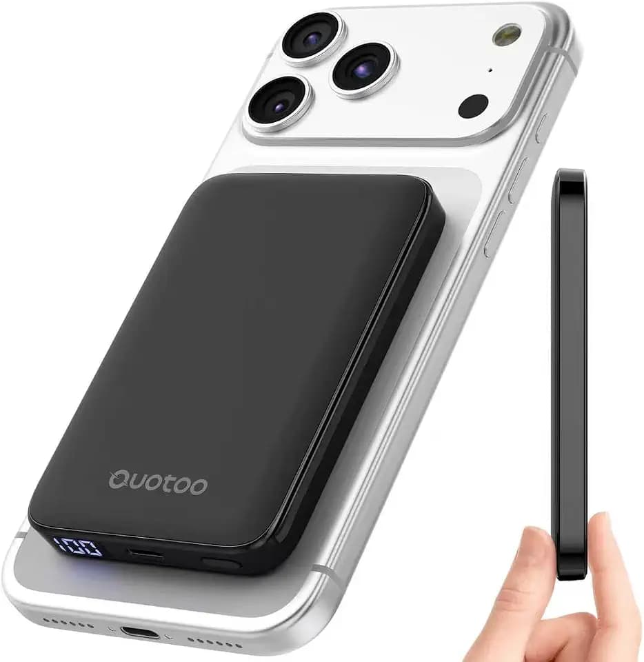 for Magsafe Portable Charger, 5000mAh Slim Wireless Magnetic Power Bank