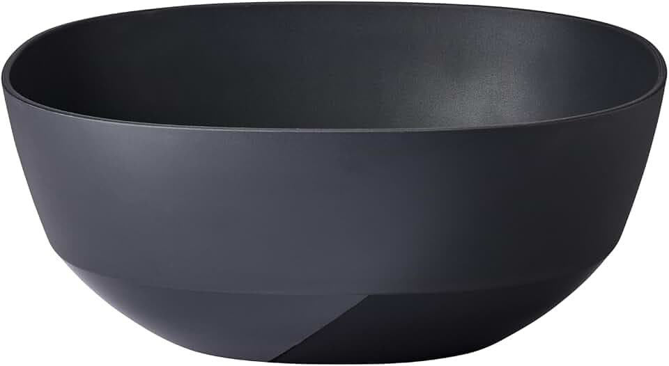 Mepal – Servierschale Silueta – Spülmaschinen- und mikrowellenfest – Salatschüssel – Tapas Teller – Geschirr – 3000 ml – Nordic black