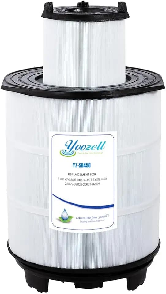 Pool Filter S8M150 Sta-Rate System 3 170147 Pentair Modular Media 450 25022-0203s-25021-0202s Inner and Outer Cartridge Replacement Kit (Black)