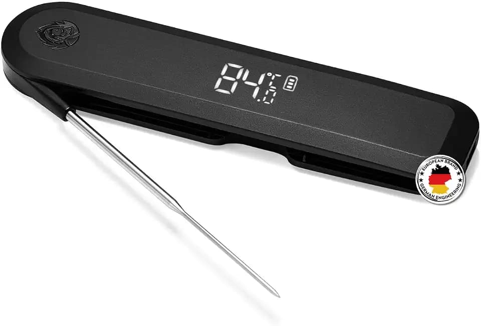 BURNHARD® Einstich-Thermometer klappbar, Grillthermometer