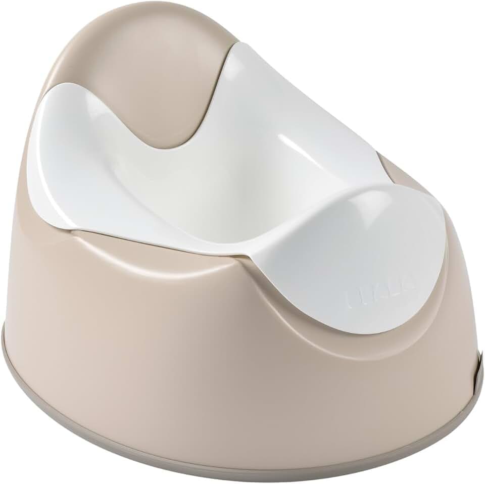 BÉABA - Babytopf - ergonomisches Töpfchen für Kinder - rutschsicher - hygienisch - pflegeleicht - WC-Einsatz mit Handgriffen - Made in France - Tonerde