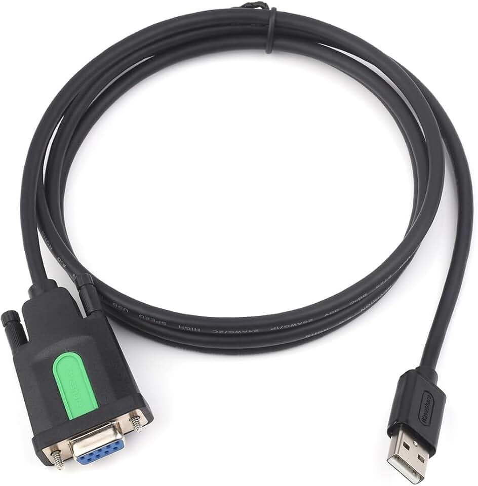 Waveshare Industrial USB to RS232 Adapter with Original FT232RL FTDI Chip,USB Type A to RS232 Female DB9 (9Pin) Serial Converter Cable for Cashier Register,Modem,Scanner,Digital Cameras, 5FT/1.5m
