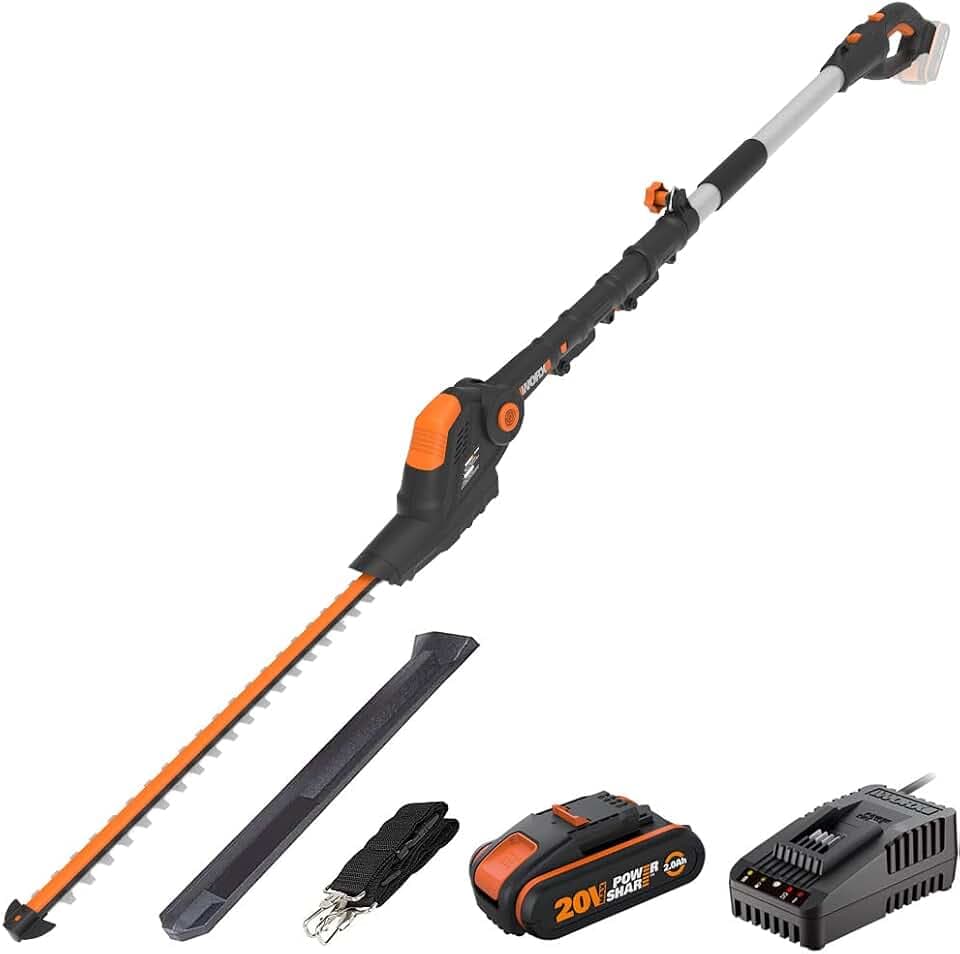 WORX WG252E, Akku-Heckenschere, 45 cm Schnittbreite, 20V PowerShare