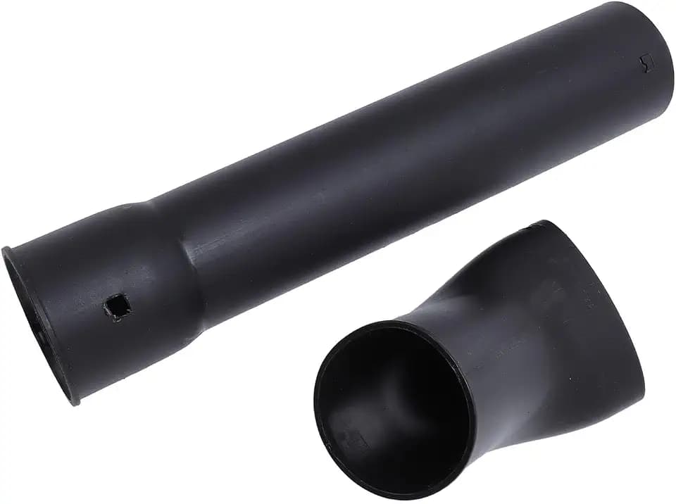 Leaf Blower Nozzle, Flat End Handheld Blower Attachment ABS Heavy Duty Concentrated Airflow Nozzle for Yard Garden Car Drying Debris Clearing Universal Fit for Most Blowers