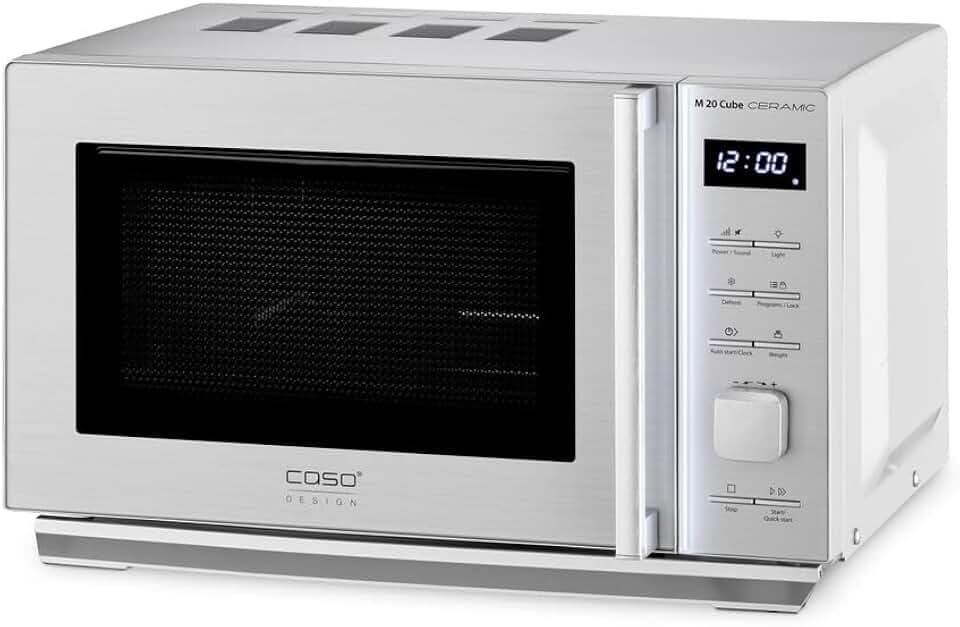 CASO M 20 Cube Ceramic, Mikrowelle, 20L, 800 Watt, große Nutzfläche