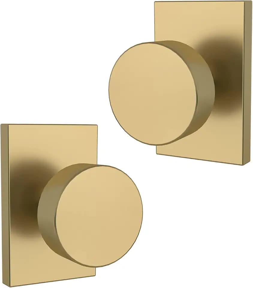 Mega Handles Laura Dummy Door Knob Gold (2-Pack) - Non-Turning